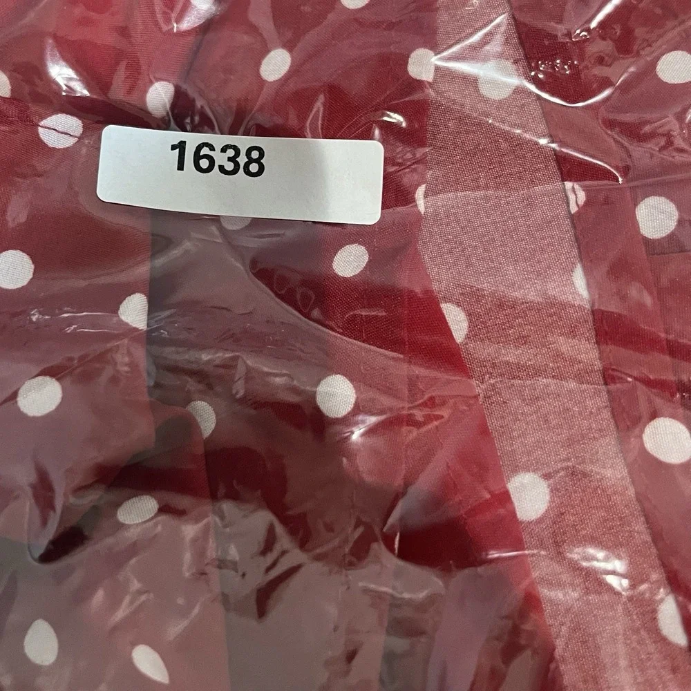 Womens Med Red Polka Dot Romper‎ Dress Retro Style Pinup 1950s 60s Rockabilly - Picture 10 of 10
